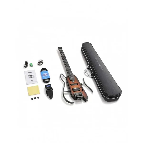 Guitare Electrique Donner HUSH-X Travel Guitar Sunburst