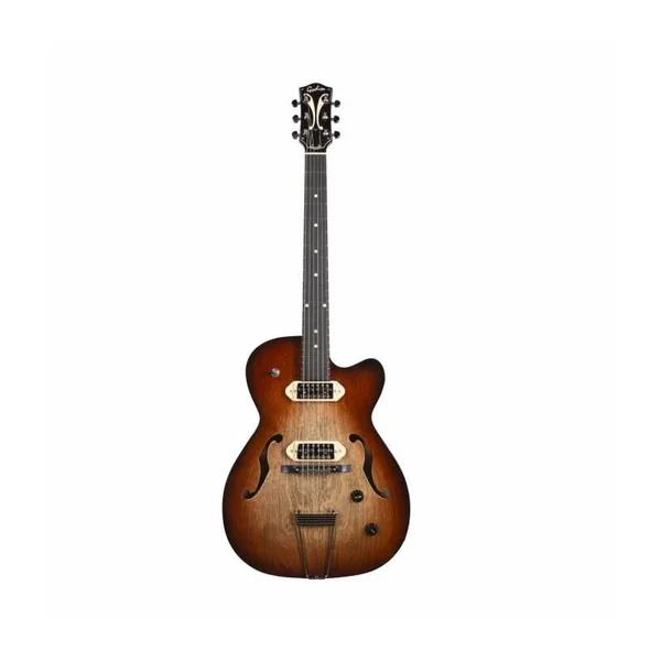 Guitare Electrique Jazz Godin 5th Ave TL Vintage Burst HG Gold Foil Dogear