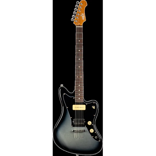 Guitare Electrique Jet Guitars JJ350 Baritone Moonburst Silver Burst