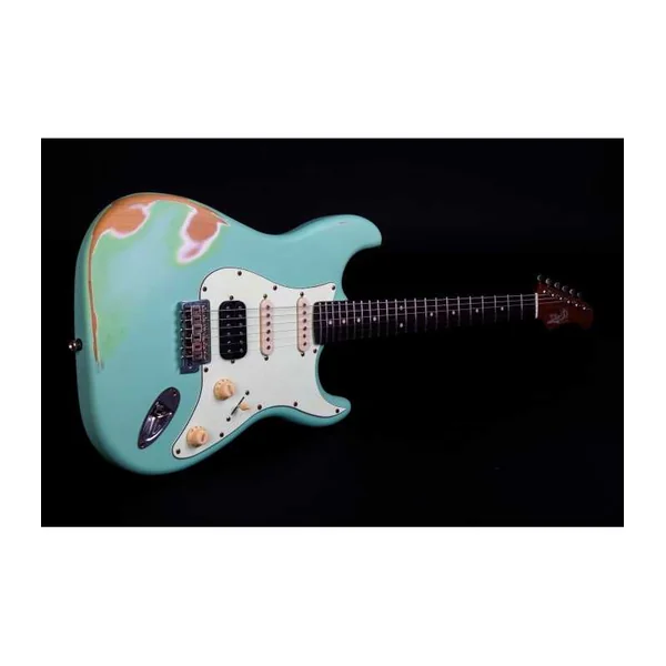 Guitare Electrique Jet Guitars JS400 Sea Foam Green Relic