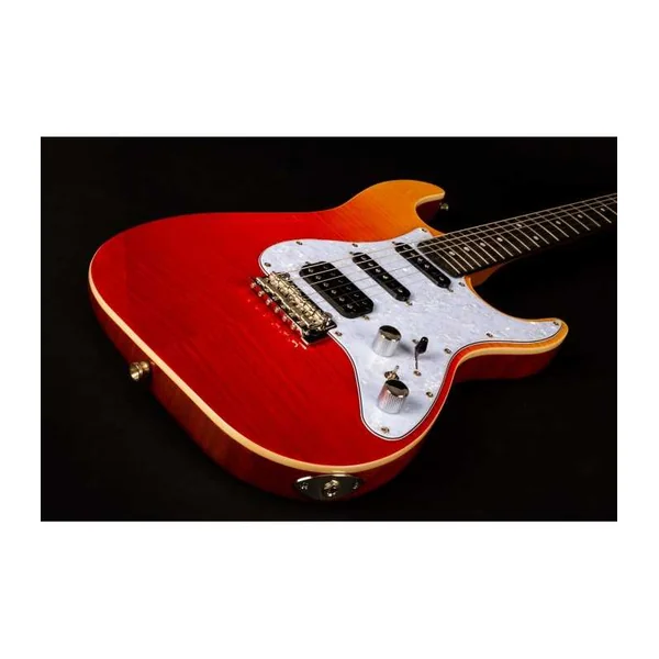 Guitare Electrique Jet Guitars JS600 Transparent red