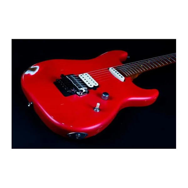 Guitare Electrique Jet Guitars JS800 Relic Red Distressed