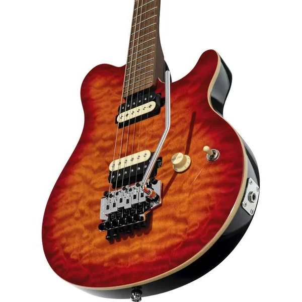 Guitare Electrique STERLING BY MUSIC MAN - ST-AX50QM-LVB-M2 - AX50 - Lava Burst