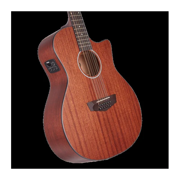 Guitare Folk Electro 12 Cordes D'ANGELICO Premier Fulton LS Mahogany Satin