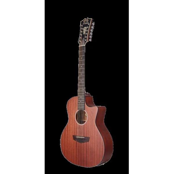 Guitare Folk Electro 12 Cordes D'ANGELICO Premier Fulton LS Mahogany Satin