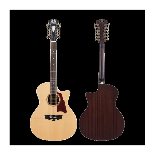 Guitare Folk Electro 12 Cordes D'ANGELICO PREMIER FULTON NATURAL