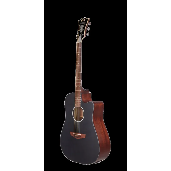 Guitare Folk Electro D'ANGELICO Premier Bowery CS Matte Black