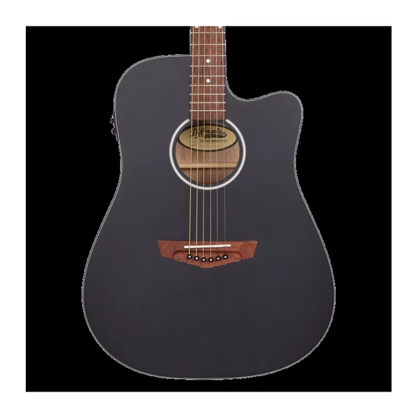 Guitare Folk Electro D'ANGELICO Premier Bowery CS Matte Black