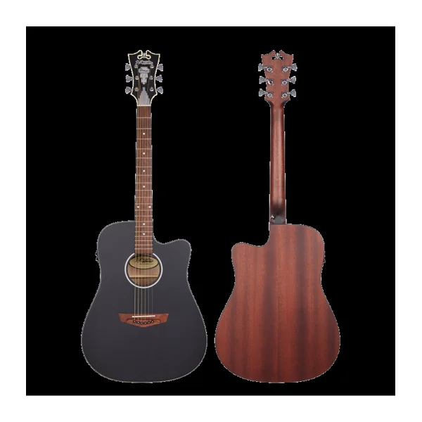 Guitare Folk Electro D'ANGELICO Premier Bowery CS Matte Black