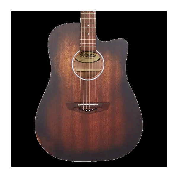 Guitare Folk Electro D'ANGELICO Premier Bowery LS Aged Mahogany