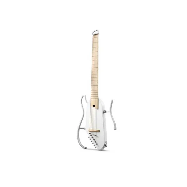 Guitare Folk Electro Donner HUSH-I Pro Travel Guitar White