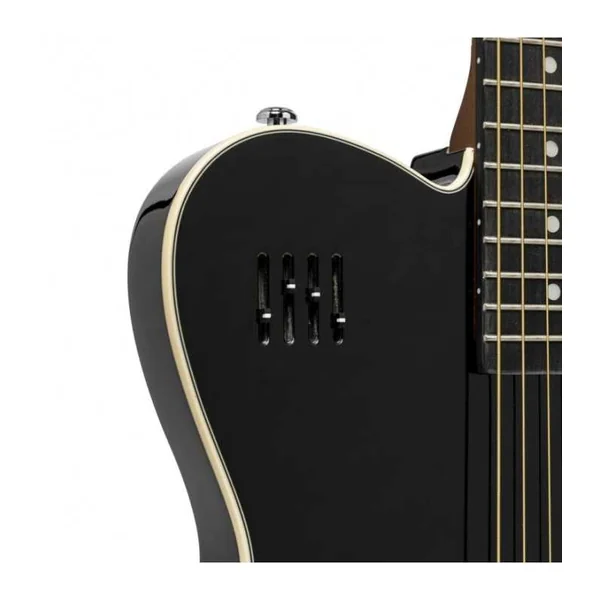 Guitare Folk Electro J.N. Guitars EW3000CBK CW CORPS MASSIF NOIR