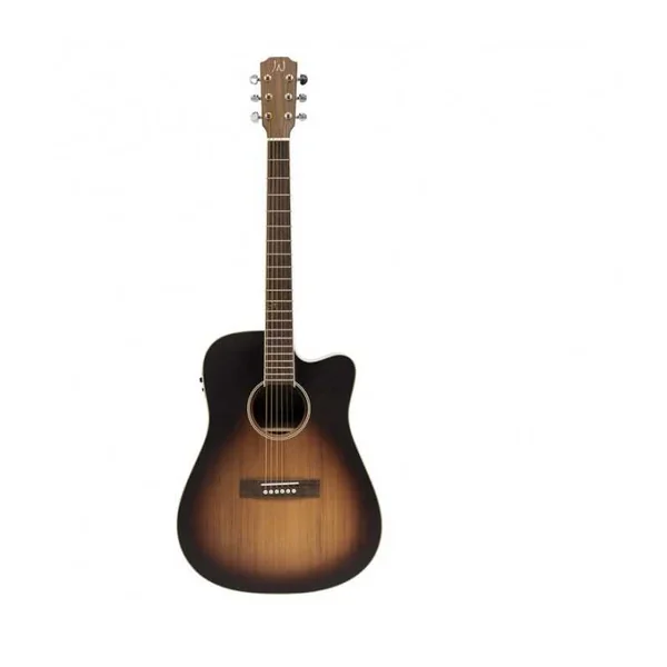Guitare Folk Electro J.N. Guitars EZR-DCFI DREADN CW-CEDRE