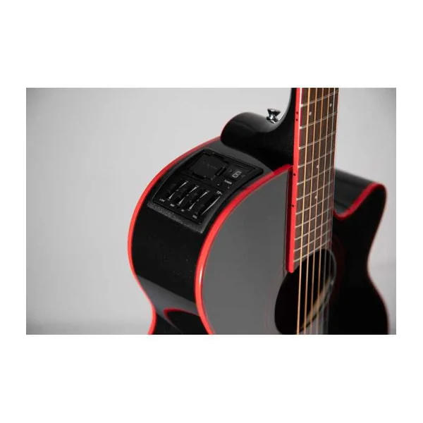 Guitare Folk Electro Takamine GF49CE-CB - FX Cutaway Cosmic Black Sparkle