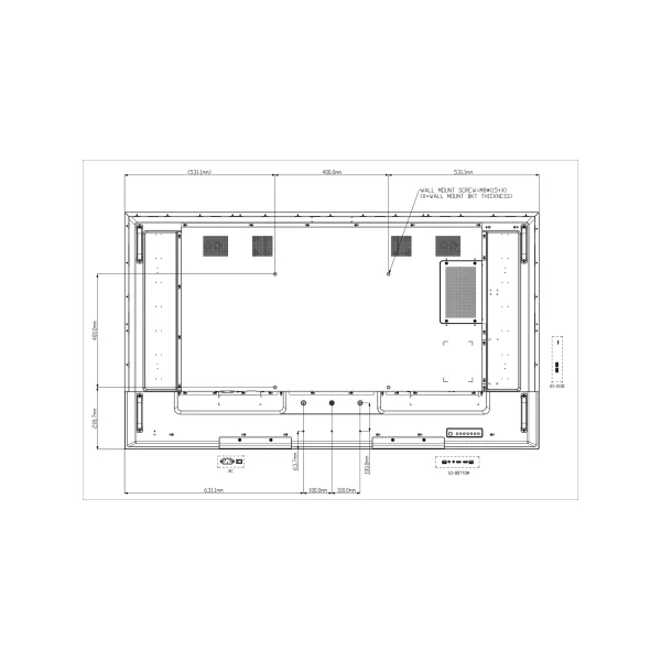 Hisense 65B4E31T Écran d'affichage numérique UHD 4K de 65 pouces