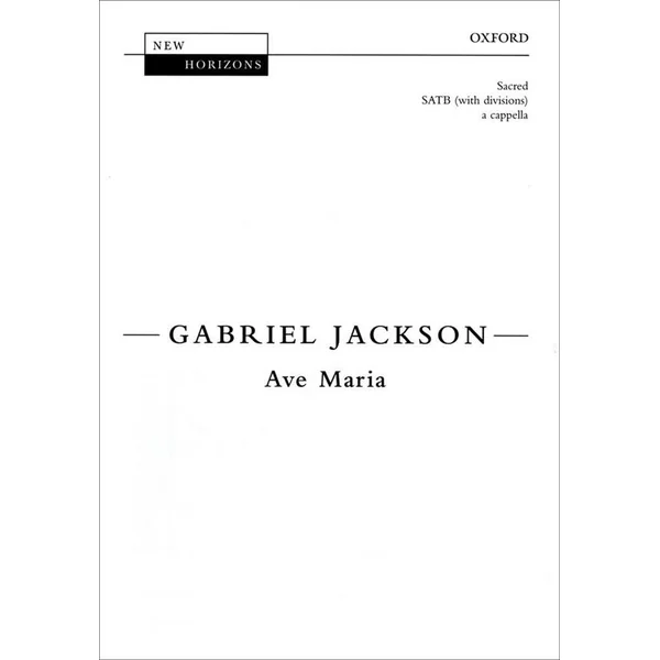 Jackson G. Ave Maria Choeur Satb