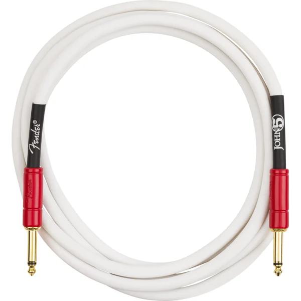 John 5 Instrument Cable 10 ft - White & Red