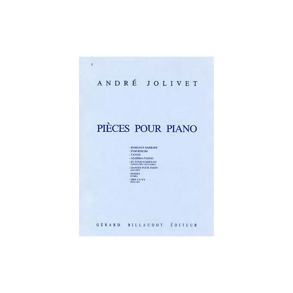 Jolivet A. Pieces Piano
