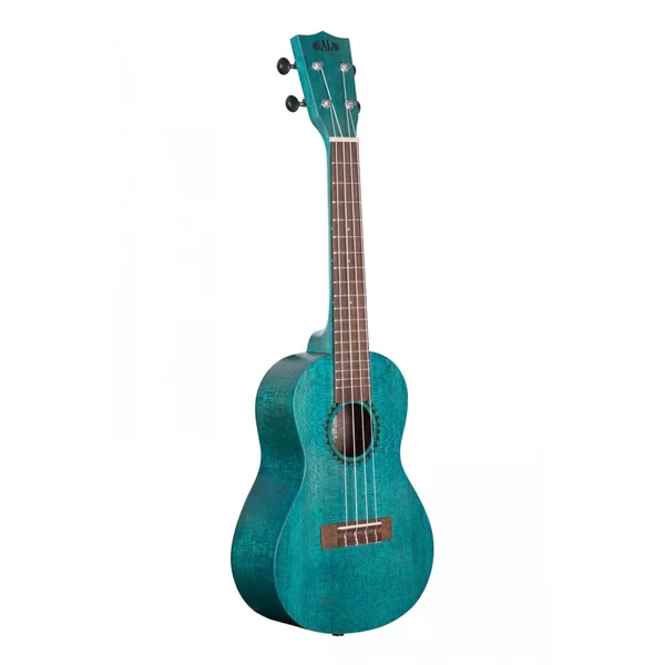 Kala KA-MRT-BLU-C blue stained meranti ukulele concert