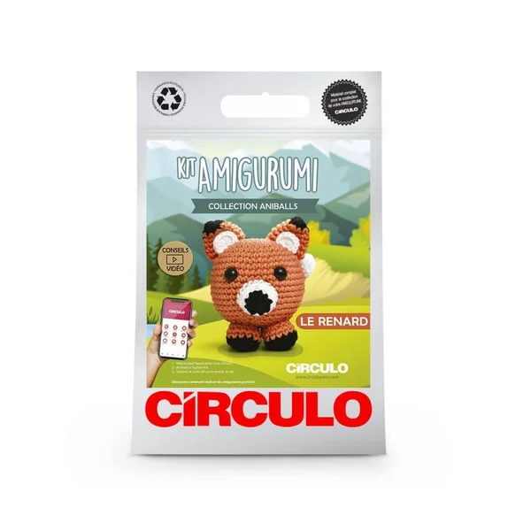 Kit Amigurumi Aniballs - Renard - Circulo