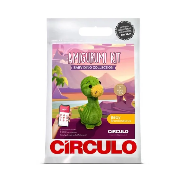 Kit Amigurumi Bébé Brontosaure - Circulo