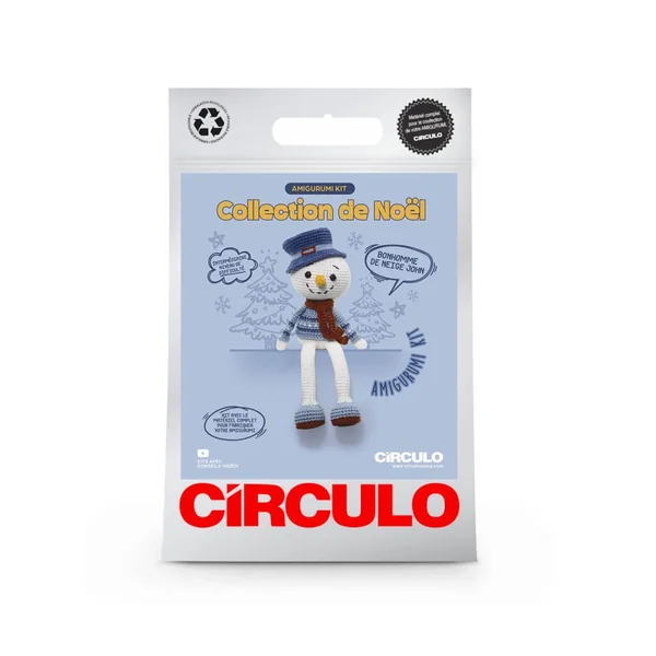 Kit Amigurumi - John le Bonhomme de Neige - Circulo