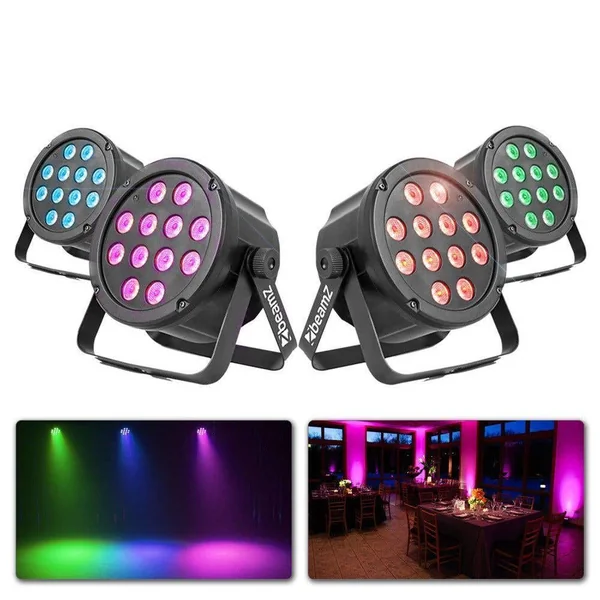 Kit Complet d'Éclairage BeamZ avec 4 Spots Slimpar35