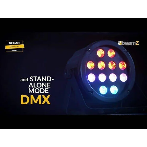 Kit Complet d'Éclairage BeamZ avec 4 Spots Slimpar35