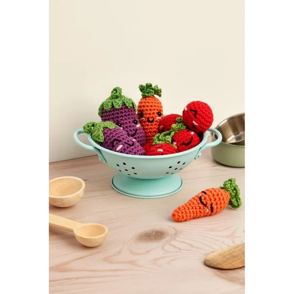 Kit Crochet Amigurumi "Nos Copains les Légumes" - DMC : Créez vos Propres Légumes Amigurumi en Coton !