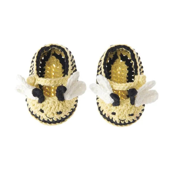 Kit Crochet Baby Booties - Abeille de Rico Design : Des chaussons adorables pour un bébé tout en douceur