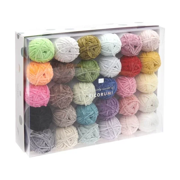 Kit de 30 Pelotes de Fil Chenille Ricorumi Nilli Nilli - Rico Design
