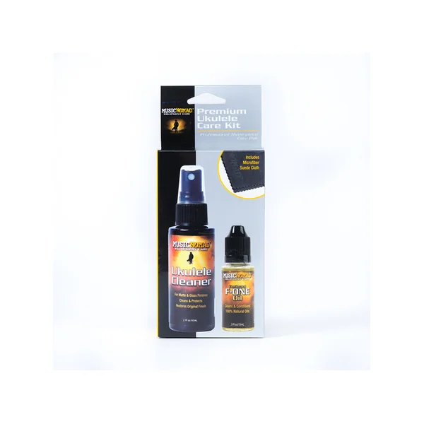 Kit de nettoyage Ukulele - Nettoyant, F-One et chiffon microfibre