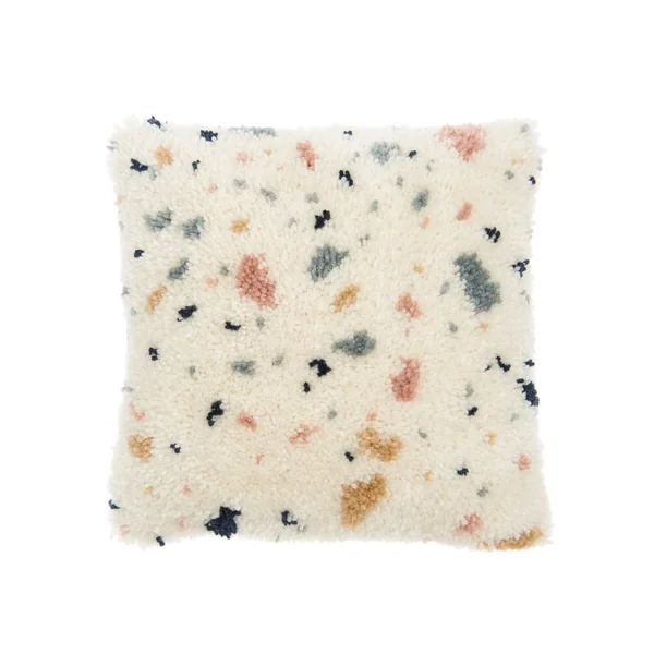 Kit de Point Noué Hooki Hooki – Coussin Terrazzo de Rico Design : L'Élégance Artisanale pour Votre Intérieur