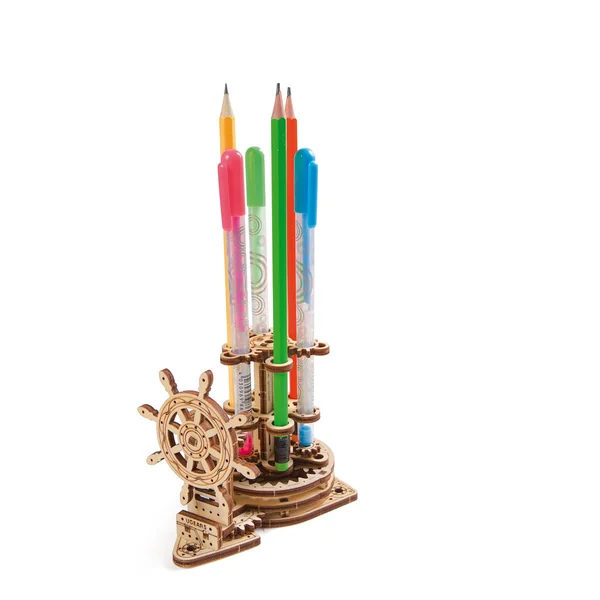 Kit maquette à construire Ugears Porte-crayons gouvernail
