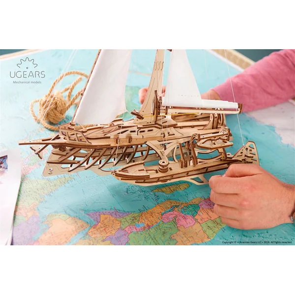 Kit maquette à construire Ugears Trimaran