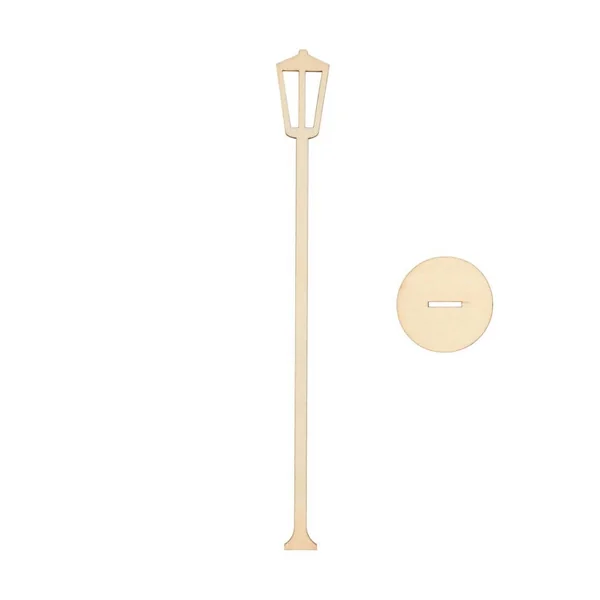 Lampadaire miniature - 2,5 x 22,5 cm - pour le monde des Lutin - Rico Design