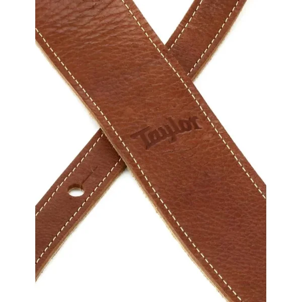 Leather Guitar Strap, Suede Back, 2.5 inch - Medium Brown