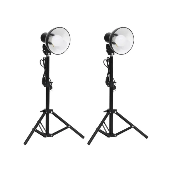 Lot 2 lampes éclairage stand éclairage studio photo lumière extérieur maraicher