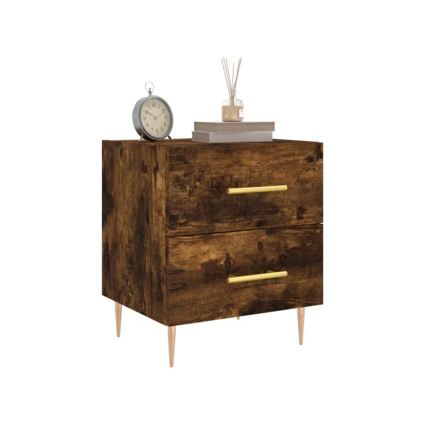 Lot 2 Tables de Chevet Chêne Table de Nuit Tendance
