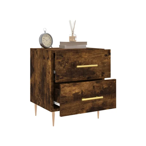 Lot 2 Tables de Chevet Chêne Table de Nuit Tendance