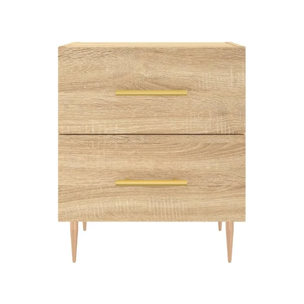 Lot 2 Tables de Chevet Chêne Table de Nuit Tendance