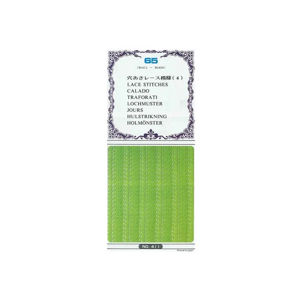 Lot de 10 cartes perforées N° 65 SILVER