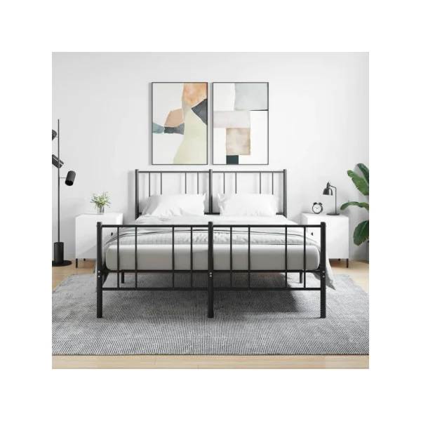 Lot de 2 Tables de Chevet Blanc Tables de Nuit 1 Porte