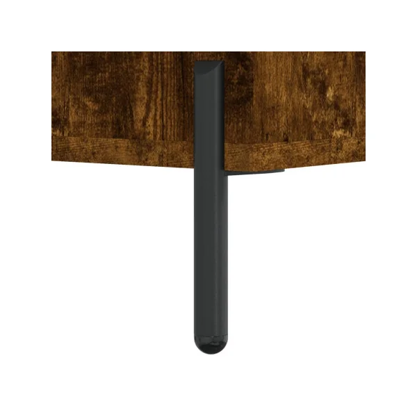 Lot de 2 Tables de Chevet Chêne fumé Tables de Nuit 1 Porte