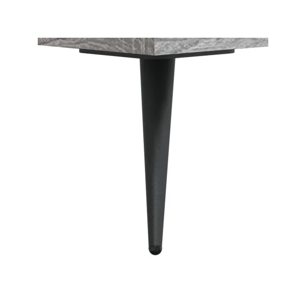 Lot de 2 Tables de Chevet Chêne Gris Tables de Nuit 1 Tiroir
