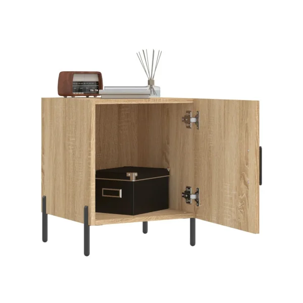 Lot de 2 Tables de Chevet Chêne Tables de Nuit 1 Porte