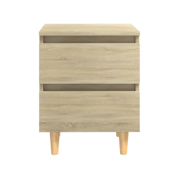 (Lot de 2) Tables de nuit scandinave chêne Table chevet chambre Table de nuit moderne