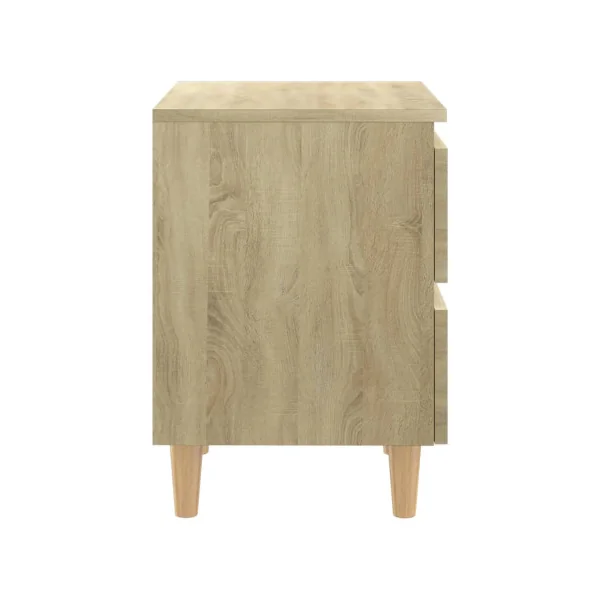 (Lot de 2) Tables de nuit scandinave chêne Table chevet chambre Table de nuit moderne