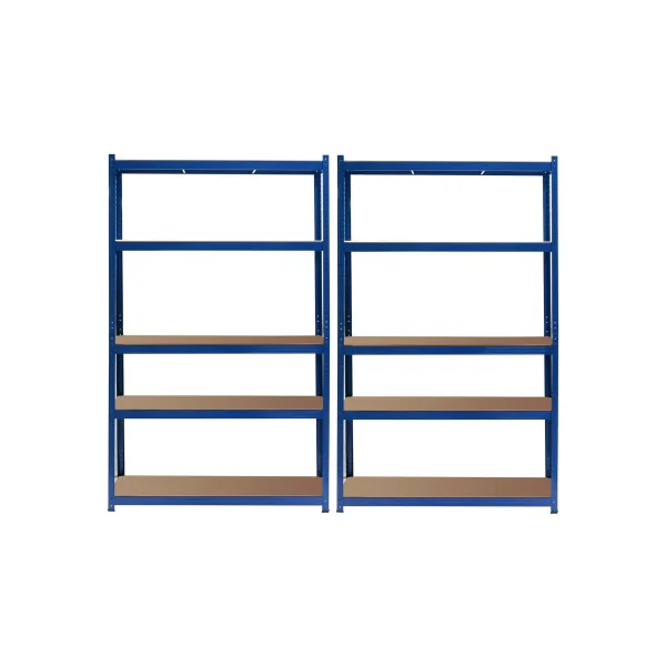 Lot de 4 étagères professionnel bleu 120x60x200 cm Rayonnage métallique Etagère métallique industrielle Charge lourde