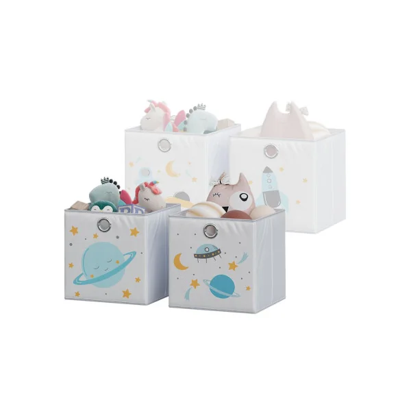 Lot de deux boites Espace Rangement Enfant Meuble Etagère
